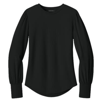 Women's Stretch Jersey Long Sleeve Blouson Top Thumbnail