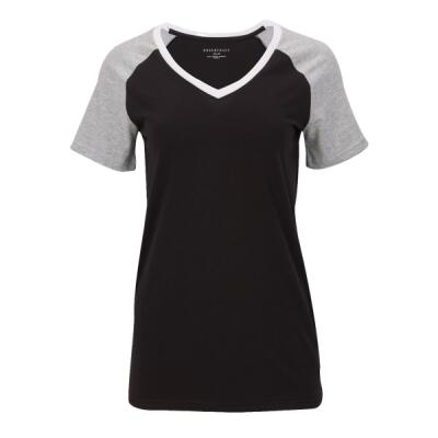 Women's Colorblocked V-Neck T-Shirt Thumbnail