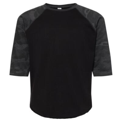 Youth Baseball Fine Jersey Three-Quarter Sleeve Tee Thumbnail