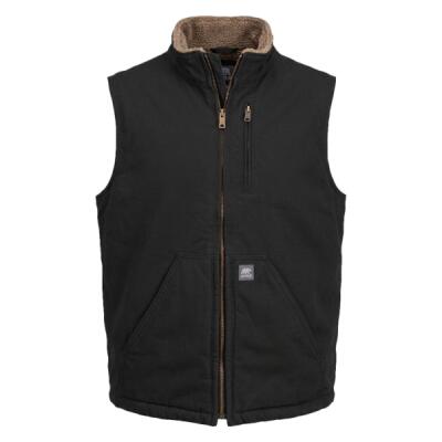 Men's Heartland Sherpa-Lined Washed Duck Vest Thumbnail