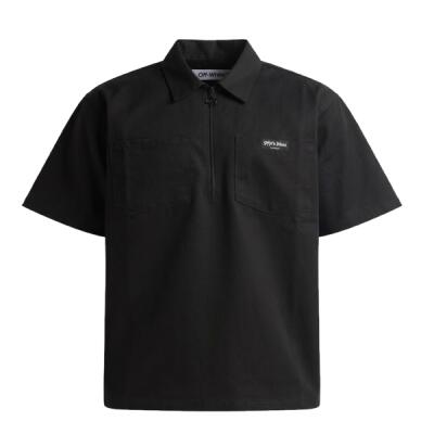 Unisex Work Heavyweight Quarter-Zip Short Sleeve Shirt Thumbnail