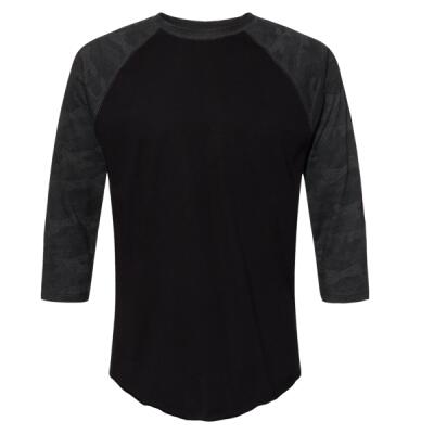 Men's Baseball Fine Jersey Three-Quarter Sleeve Tee Thumbnail