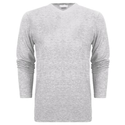 Unisex Long Sleeve V-Neck Tee Thumbnail