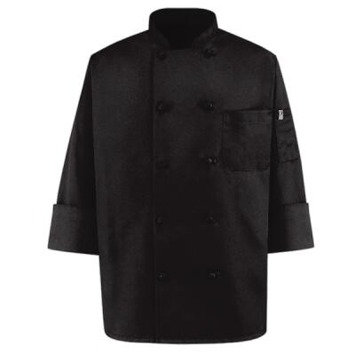 Black Knot Button Chef Coat Thumbnail