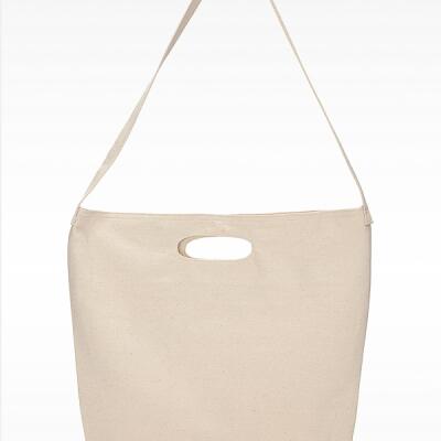 E590 Bull Denim Woven Cotton Bag w/ Strap Thumbnail