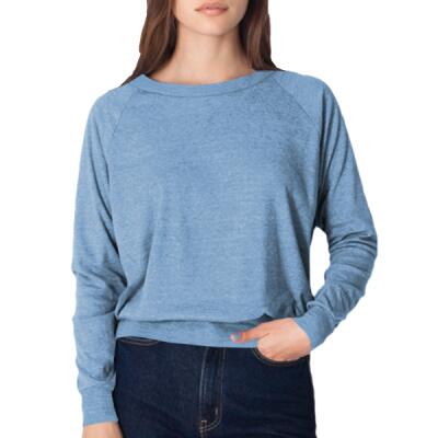 BR394 Tri-Blend Rib Light Weight Raglan Pullover Thumbnail