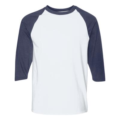 Unisex Heavy Cotton™ Raglan Three-Quarter Sleeve T-Shirt Thumbnail