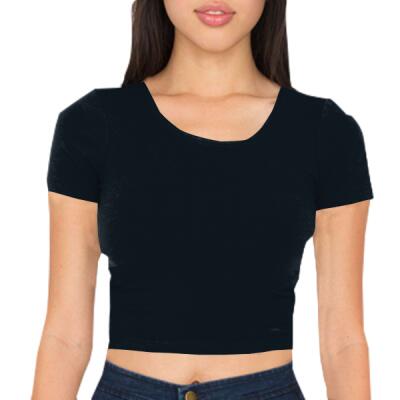 RSA8380 Cotton Spandex Jersey Crop Tee Thumbnail