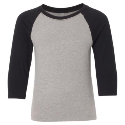 Youth CVC Three-Quarter Sleeve Raglan T-Shirt Thumbnail