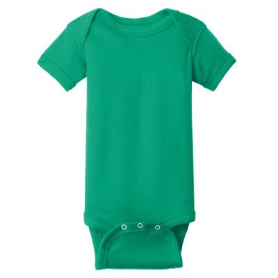 Infant Short Sleeve Baby Rib Bodysuit Thumbnail