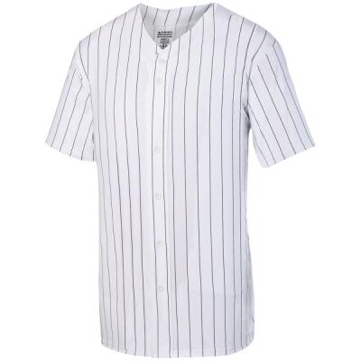 Youth Pinstripe Full Button Baseball Jersey Thumbnail