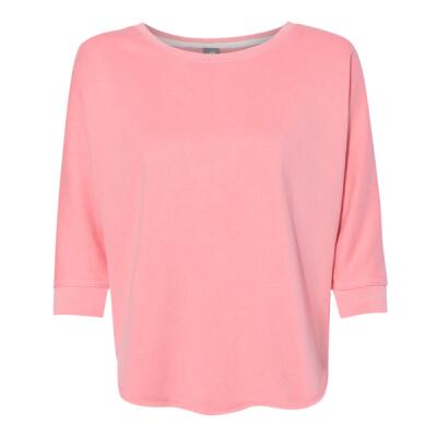 Women's Lounge Fleece Dolman Crewneck Sweatshirt Thumbnail