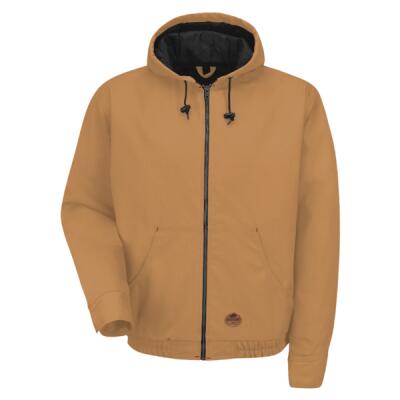 Men's Blended Duck Zip-Front Hooded Jacket Thumbnail