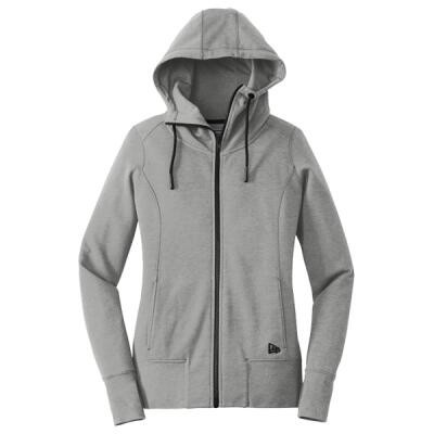 Women's Tri Blend Fleece Full Zip Hoodie Thumbnail