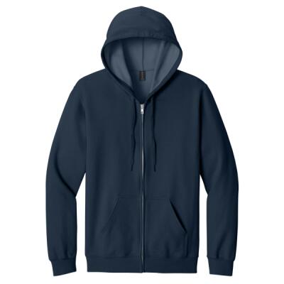 Softstyle ® Midweight Fleece Full Zip Hooded Sweatshirt Thumbnail