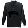 Long Sleeve Silk Touch Polo with Pocket Thumbnail