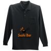 Long Sleeve Silk Touch Polo with Pocket Thumbnail