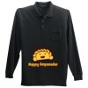 Long Sleeve Silk Touch Polo with Pocket Thumbnail