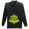 Long Sleeve Silk Touch Polo with Pocket Thumbnail