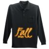 Long Sleeve Silk Touch Polo with Pocket Thumbnail