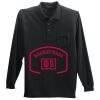 Long Sleeve Silk Touch Polo with Pocket Thumbnail